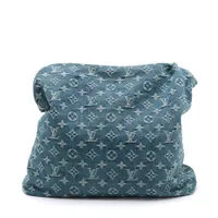 国内発送 ヴィトン バギーデニム GM LOUIS VUITTON バギー GM モノグラムデニム ブルー 2WAY
