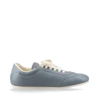 PRADA スエード ライトブルー　スニーカー プラダ 24SS レザー スニーカー 8 1/2 メンズ ブルー 2EG430 袋