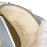プラダ 24SS レザー スニーカー 8 1/2 メンズ ブルー 2EG430 袋