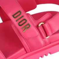クリスチャンディオール DIORACT レザー サンダル 36 レディース 