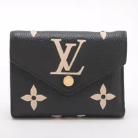 限定値下げポルトフォイユ ヴィクトリーヌ モノグラム アンプラント ノワール美品 ヴィトン バイカラー モノグラム アンプラント ポルトフォイユ