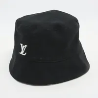 【完売品】Louis Vuitton NX1214 バケットハット 黒 ヴィトン M7440L バケットハット NX1214 ハット コットン