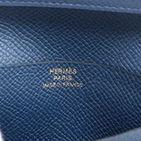HERMES エルメス ベアン コンパクトウォレット ネイビー エルメス ベアンコンパクト 二つ折り財布 エプソン ブルー
