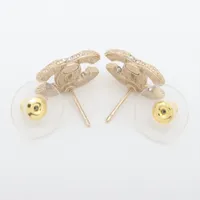 シャネル 02A ピアス GP×フェイクパール ブラック×ゴールド ジャケット imgrc0078218012.jpg