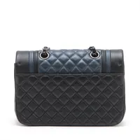 シャネル マトラッセ ジャージー×ラムスキン ダブルチェーンバッグ CHANEL/シャネル】 マトラッセ ダブルフラップ 旧型チェーン