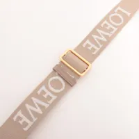 ロエベ アナグラム ショルダーストラップ キャンバス×レザー