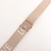 ロエベ アナグラム ショルダーストラップ キャンバス×レザー