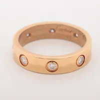 【仕上げ済み】カルティエ　ミニラブ　1p ダイヤ　リング　750 Cartier - カルティエ Cartier ミニラブ #50 リング ダイヤ 1P
