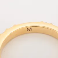 ディオール DIORロゴ ラインストーンリング ゴールド ディオール Diorロゴ リング M GP×ラインストーン ゴールド