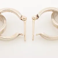 ティファニー 美品 ラージ トリプル フープ ナロー リング ピアス hd1e ティファニー トリプルフープ ナロー ピアス(両耳用) 925 8.6g