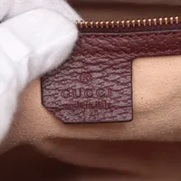 グッチ オフィディア レザー 2WAYハンドバッグ ボルドー 524532 