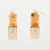 激安✨ルイヴィトン M00143ナノグラムピアス　ゴールド✖️シルバー　両耳 ヴィトン M00607 ブックルドレイユ ナノグラム プラネットLV