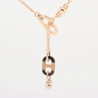 エルメス シュル メール GD 02 54 ネックレス GP×バッファロー
