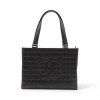 ❗レン❗シャネル　チョコバートート　ラムスキン　黒 シャネル CHANEL シャネル チョコバー トートバッグ ブラック