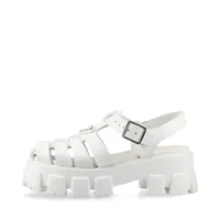 PRADA モノリスラバーサンダル35 PRADA モノリス サンダル 35 ブルー レザー ラバー | MixTHINKS