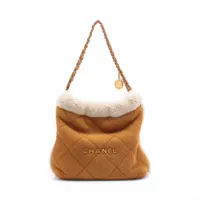 シャネル シャネル22 バッグ｜ブラウン(茶色)｜中古ブランド品