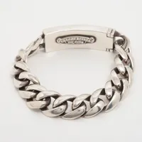クロムハーツ フローラルクロス ID ブレスレット 925 119.2g