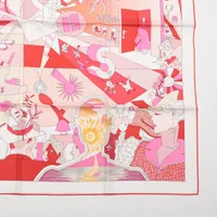 エルメス カレ90 CA DECOIFFE サ デコワフ スカーフ シルク