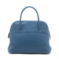 HERMES エルメス ボリード31 クレマンス シルバー金具 ブルー系 エルメス ボリード31 トリヨンクレマンス ブルージーン シルバー