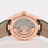 ロジェデュブイ ベルベット DBVE0093 RG 革×RG AT グリーン文字