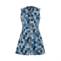 VUITTON デニムモノグラムチェックワンピ