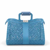 フェンディ プラスチック ハンドバッグ ブルー 7VA593 A3544925｜中古