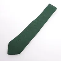 HERMES ダークグリーン ネクタイ エルメス Hロゴ ネクタイ シルク ダークグリーン A3545052｜中古