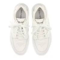 VINTAGE★CELINE CT-07 レザー スニーカー IT40 ★Aランク セリーヌ CT-07 レザー スニーカー IT40 ユニセックス ホワイト