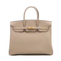 エルメス バーキン35 トゴ ベージュマルファ ゴールド金具 K