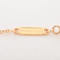 【未使用に近い】ティファニー ネックレス Tスマイル ミニ Au750 ティファニー TIFFANY＆CO Tスマイルネックレスミニ ホワイト
