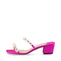 【美品】Jimmy Choo ジミーチュウパールサンダルAMARA45 美品】Jimmy Choo ジミーチュウパールサンダルAMARA45