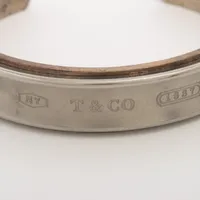 ティファニー 1837 ナロー バングル 925×チタン 31.6g シルバー