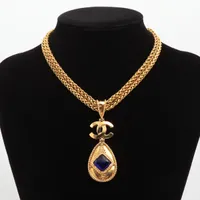シャネル ココマーク グリポア 96A ネックレス GP×カラー