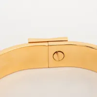 エルメス エマイユPM バングル GP ゴールド×グリーン A3547503｜中古