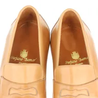 ステファノベーメル レザー ローファー 40 ユニセックス ベージュ 木箱