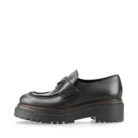 PRADA プラダ シルバー レザー ローファー 靴