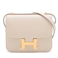 ☆プロフ必読☆エルメスコンスタンスバッグ型ブレスレットゴールド HERMES エルメス コンスタンス 24 ミロワール U刻印 茶 ゴールド