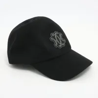 エルメス キャップ 56 コットン×カシミヤ ブラック セレナ A3549906