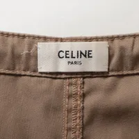 CELINE コットンショートパンツ　36 セリーヌ コットン×ポリエステル ショートパンツ 38 レディース