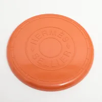 【未使用】 エルメス フリスビー Wouf セリエ オレンジ エルメス セリエ ペット用品 プラスチック オレンジ ウフ