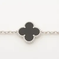 ヴァンクリーフ&アーペル ヴィンテージアルハンブラ 5P オニキス