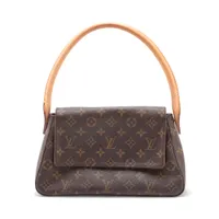 ヴィトン モノグラム ミニルーピング M51147 ブラウン