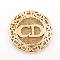 希少✨Dior ディオール ブローチ パール ゴールド サークル CDロゴ Christian Dior - ◇ディオール◇ DIOR ロゴ / ゴールドカラー