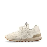 ミュウミュウベージュ キャンバス スニーカー MiuMiu ミュウミュウ New Balance スエード メッシュ スニーカー