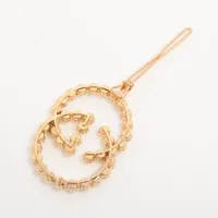 グッチ インターロッキングG ヘアクリップ GP×フェイクパール