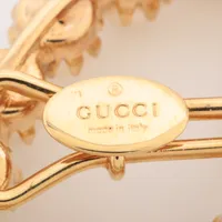GUCCI パール インターロッキングG ヘアクリップ グッチ インターロッキングG ヘアクリップ GP×フェイクパール