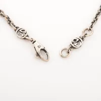 グッチ インターロッキングG ハート ブレスレット 925 4.1g シルバー