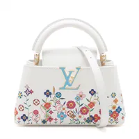 ヴィトン×村上隆 LV×TM カプシーヌ EW MINI M13246 ホワイト RFID反応
