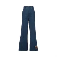25SS 新作 グッチ バギーデニムパンツ ライトブルー コットン 綿 GUCCI グッチ 衣類 ウォッシュドデニム テーパードパンツ デニム