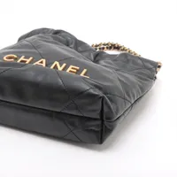 CHANEL Chanel22 ピンク ゴールドチェーン ポーチ付き バッグ CHANEL22 シャネル22 ミニ チェーン ハンドバッグ レザー ピンク